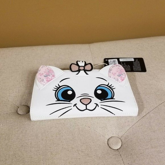 Loungefly Disney the Aristocats Marie Floral Cosplay Flap Wallet NEW - Picture 5 of 12